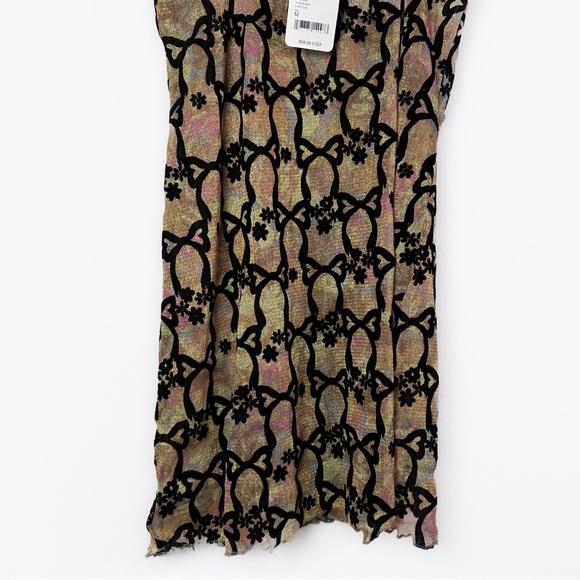 Free People Lace and Bows Mini Slip size Medium NWT - Picture 3 of 16
